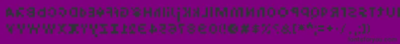 IntercomReceiver Font – Black Fonts on Purple Background