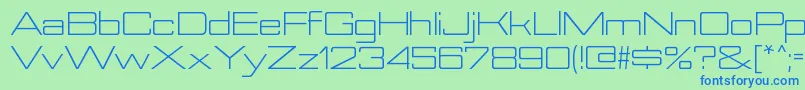 NesobriteexbkRegular Font – Blue Fonts on Green Background