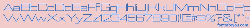 NesobriteexbkRegular Font – Blue Fonts on Pink Background