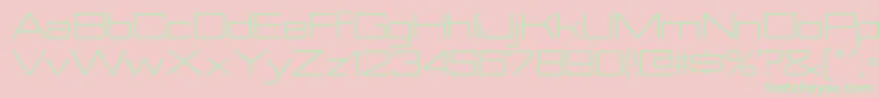 NesobriteexbkRegular Font – Green Fonts on Pink Background