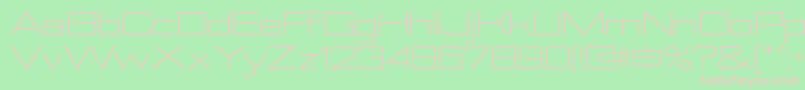 NesobriteexbkRegular Font – Pink Fonts on Green Background