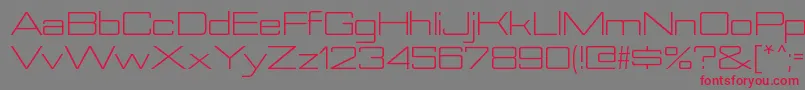 NesobriteexbkRegular-fontti – punaiset fontit harmaalla taustalla