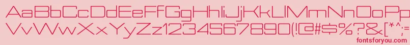 NesobriteexbkRegular Font – Red Fonts on Pink Background