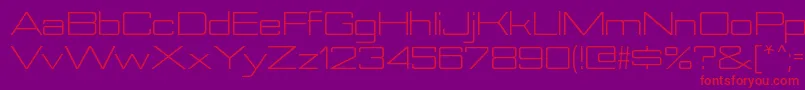 NesobriteexbkRegular Font – Red Fonts on Purple Background