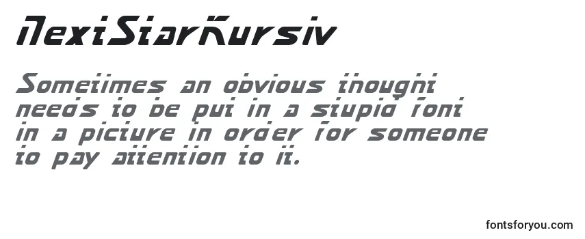 NextStarKursiv Font