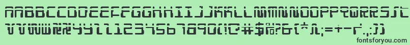 Droidloverlaser Font – Black Fonts on Green Background