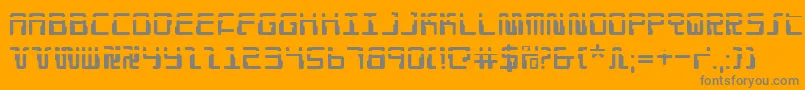 Droidloverlaser Font – Gray Fonts on Orange Background