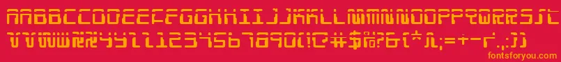 Droidloverlaser Font – Orange Fonts on Red Background