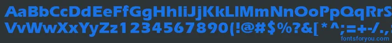 ErieBoldフォントについての詳細 フォントErieBold – 黒い背景に青い文字