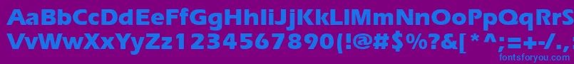 Więcej informacji o czcionce ErieBold Czcionka ErieBold – niebieskie czcionki na fioletowym tle