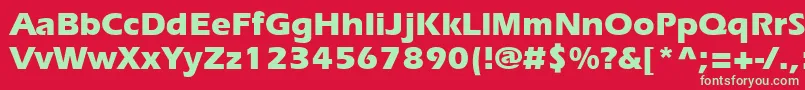 ErieBold Font – Green Fonts on Red Background