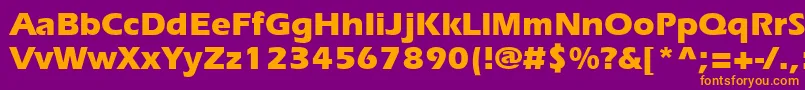 ErieBold Font – Orange Fonts on Purple Background