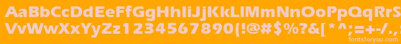 ErieBold Font – Pink Fonts on Orange Background