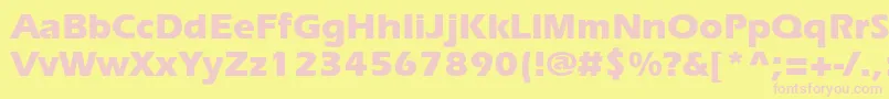 ErieBold Font – Pink Fonts on Yellow Background