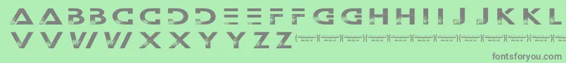 Outerspacemilitia Font – Gray Fonts on Green Background