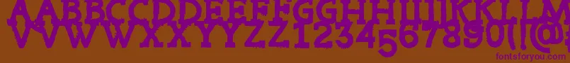 RiotTon Font – Purple Fonts on Brown Background