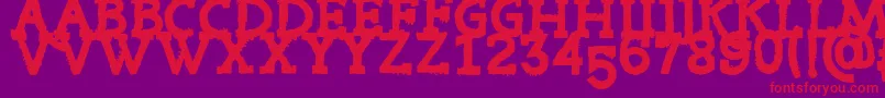 RiotTon Font – Red Fonts on Purple Background