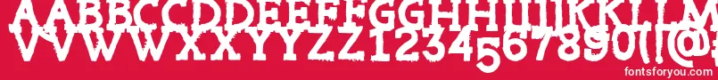 RiotTon Font – White Fonts on Red Background