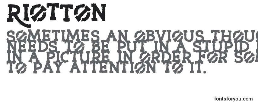RiotTon フォントのレビュー