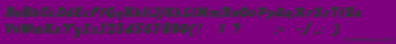 Power Font – Black Fonts on Purple Background