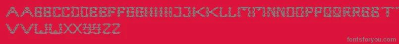 FrameWork Font – Gray Fonts on Red Background