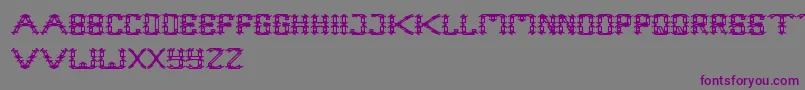 Fonte FrameWork – fontes roxas em um fundo cinza