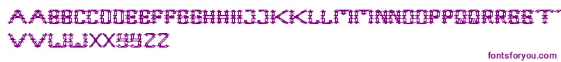 FrameWork Font – Purple Fonts on White Background
