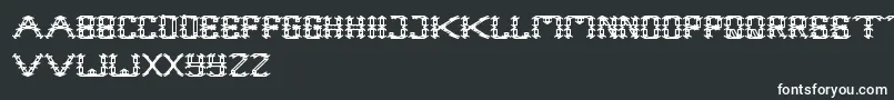 FrameWork Font – White Fonts on Black Background