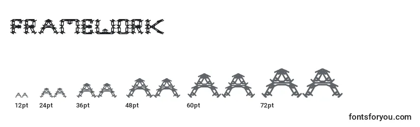 Размеры шрифта FrameWork