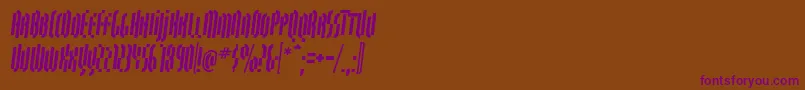 More about QuasariallBoldoblique Font QuasariallBoldoblique Font – Purple Fonts on Brown Background