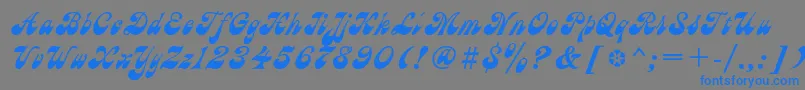 Astra Font – Blue Fonts on Gray Background