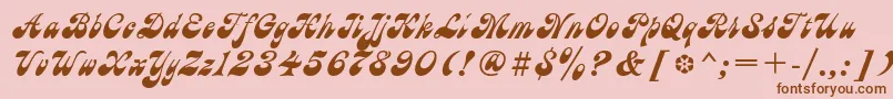 Astra Font – Brown Fonts on Pink Background