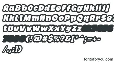 GabanOutlineItalicFfp font – Fonts Starting With G