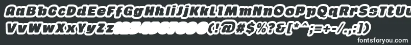 GabanOutlineItalicFfp Font – White Fonts