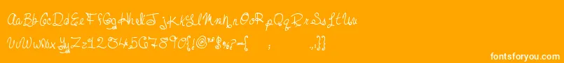 MtfDreamie Font – White Fonts on Orange Background