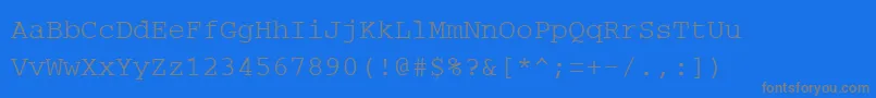 Подробнее о шрифте PcRegular Шрифт PcRegular – серые шрифты на синем фоне