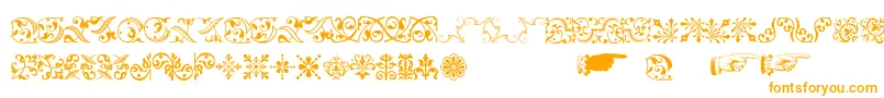 Baroqueornaments Font – Orange Fonts on White Background