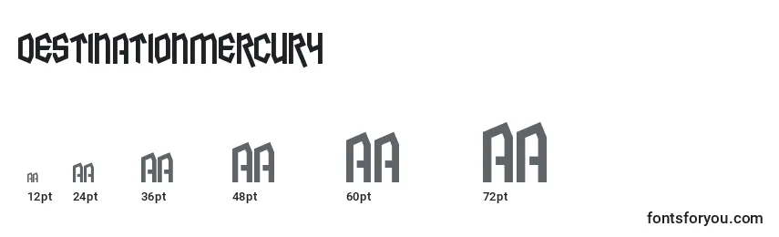 Размеры шрифта DestinationMercury