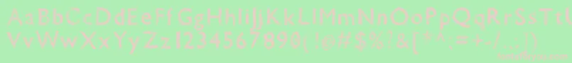 Wsdorasmooch Font – Pink Fonts on Green Background