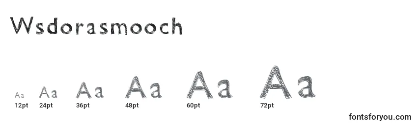 Размеры шрифта Wsdorasmooch