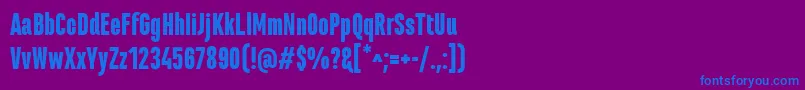Police MarianinaCnFyBlack – polices bleues sur fond violet