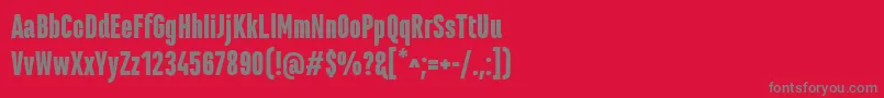 MarianinaCnFyBlack Font – Gray Fonts on Red Background