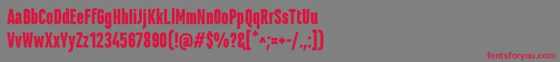 MarianinaCnFyBlack Font – Red Fonts on Gray Background