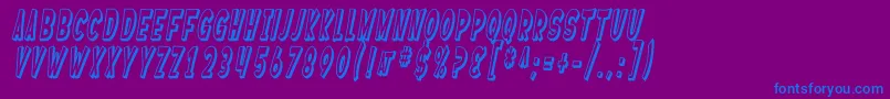 More about SfFerretopiaShadedOblique Font SfFerretopiaShadedOblique Font – Blue Fonts on Purple Background