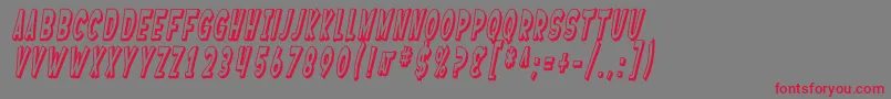 SfFerretopiaShadedOblique Font – Red Fonts on Gray Background