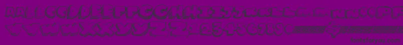 Grapesoda Font – Black Fonts on Purple Background