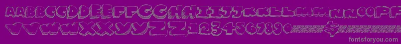 Grapesoda-Schriftart – Graue Schriften auf violettem Hintergrund