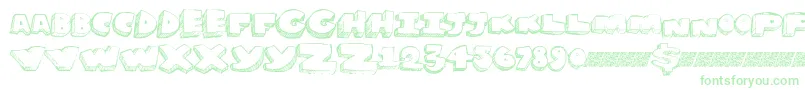 Grapesoda Font – Green Fonts on White Background