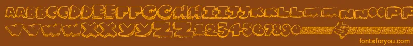 Grapesoda Font – Orange Fonts on Brown Background