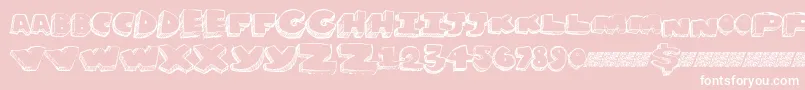 Grapesoda Font – White Fonts on Pink Background